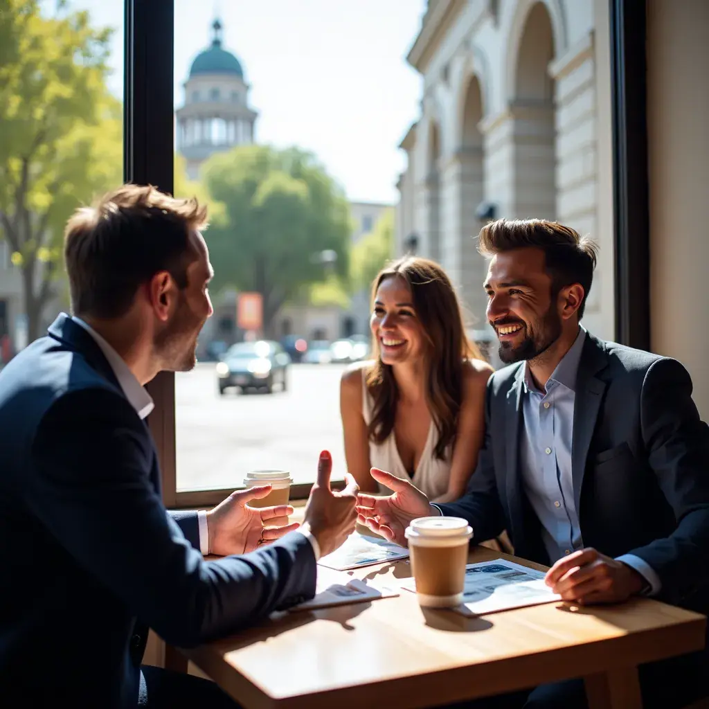 Professional business solutions illustration